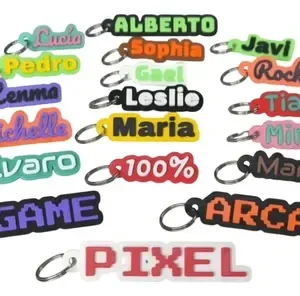 Llavero Personalizados Nombres Souvenir 3d X 30 Unidades Multicolor