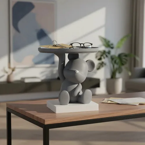Figura Decorativa Oso Con Bandeja Recibidor 3dmaam - Image 3