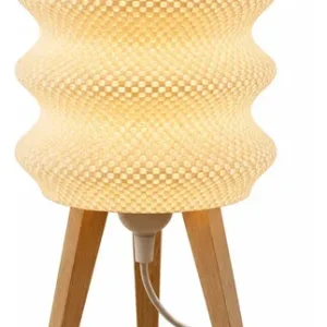 Velador Lámpara De Mesa Ondulada Nórdico Impresión 3dmaam