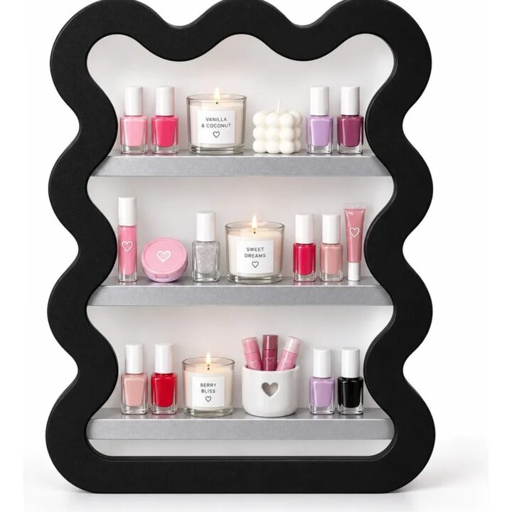 Repisa Organizadora Ondas Decorativa 3 Estantes 3dmaam
