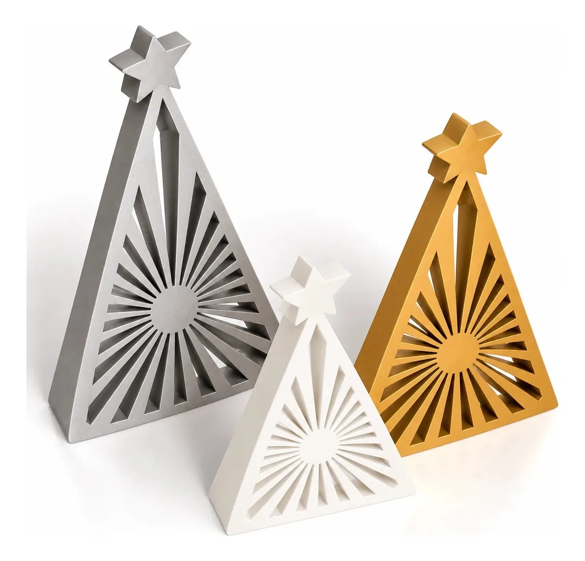 Set De 3 Árboles De Navidad Decorativos Modeno Packx3