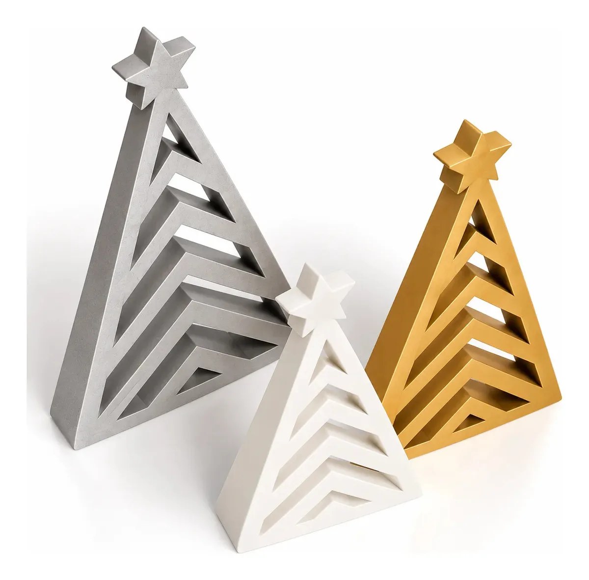 Set De 3 Árboles De Navidad Decorativos Modeno Packx3