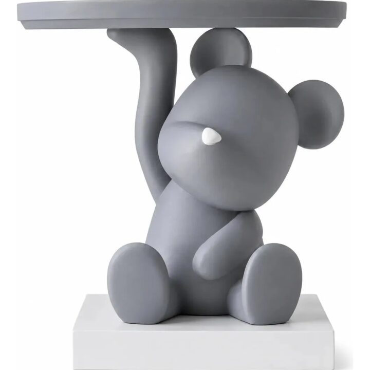 Figura Decorativa Oso Con Bandeja Recibidor 3dmaam