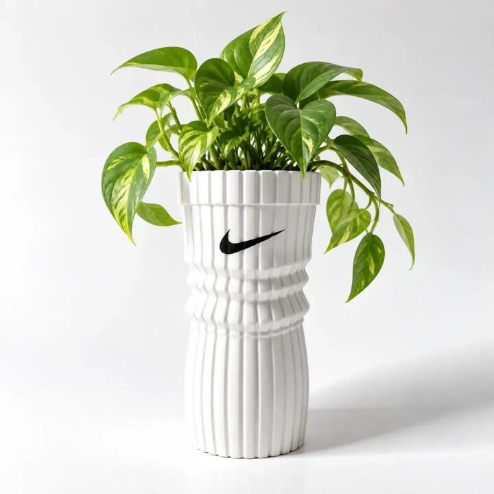 Florero Macetero Organizador Jarrón Multiuso Nike 3dmaam