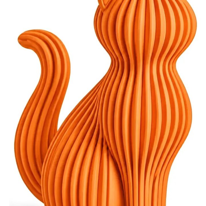 Gato Decorativo Moderno Adorno Escultura Minimalista 15cm 3d