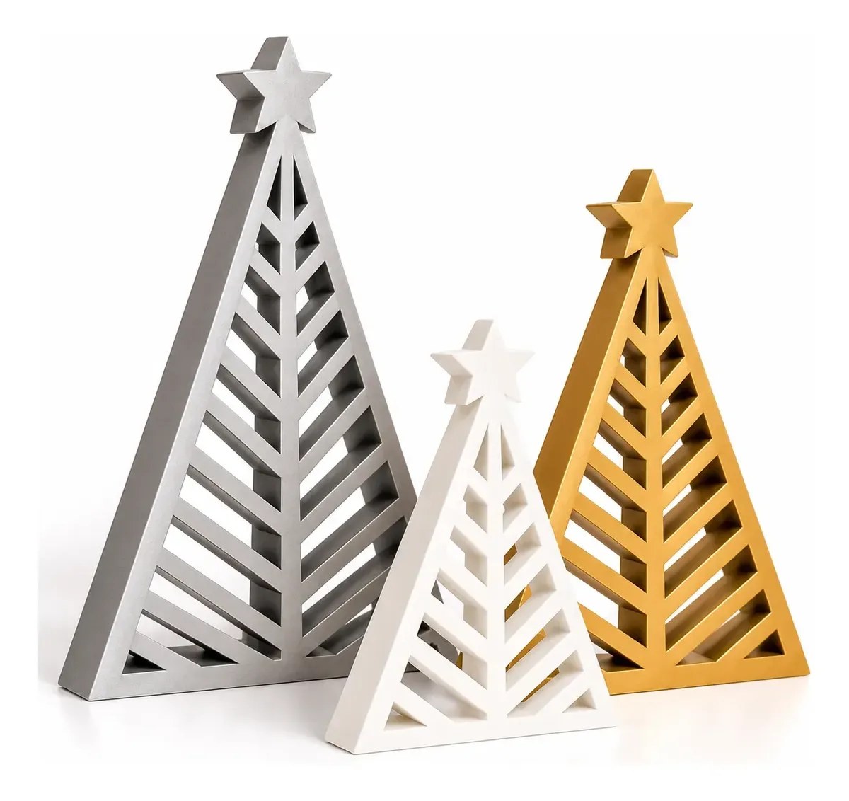 Set De 3 Árboles De Navidad Decorativos Modeno Packx3