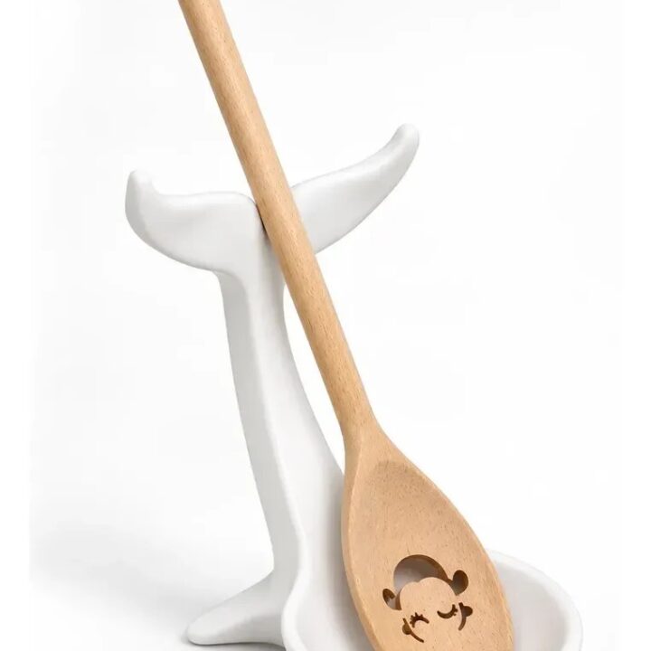 Soporte Porta Utensilios Posa Cuchara Cocina Diseño Ballena