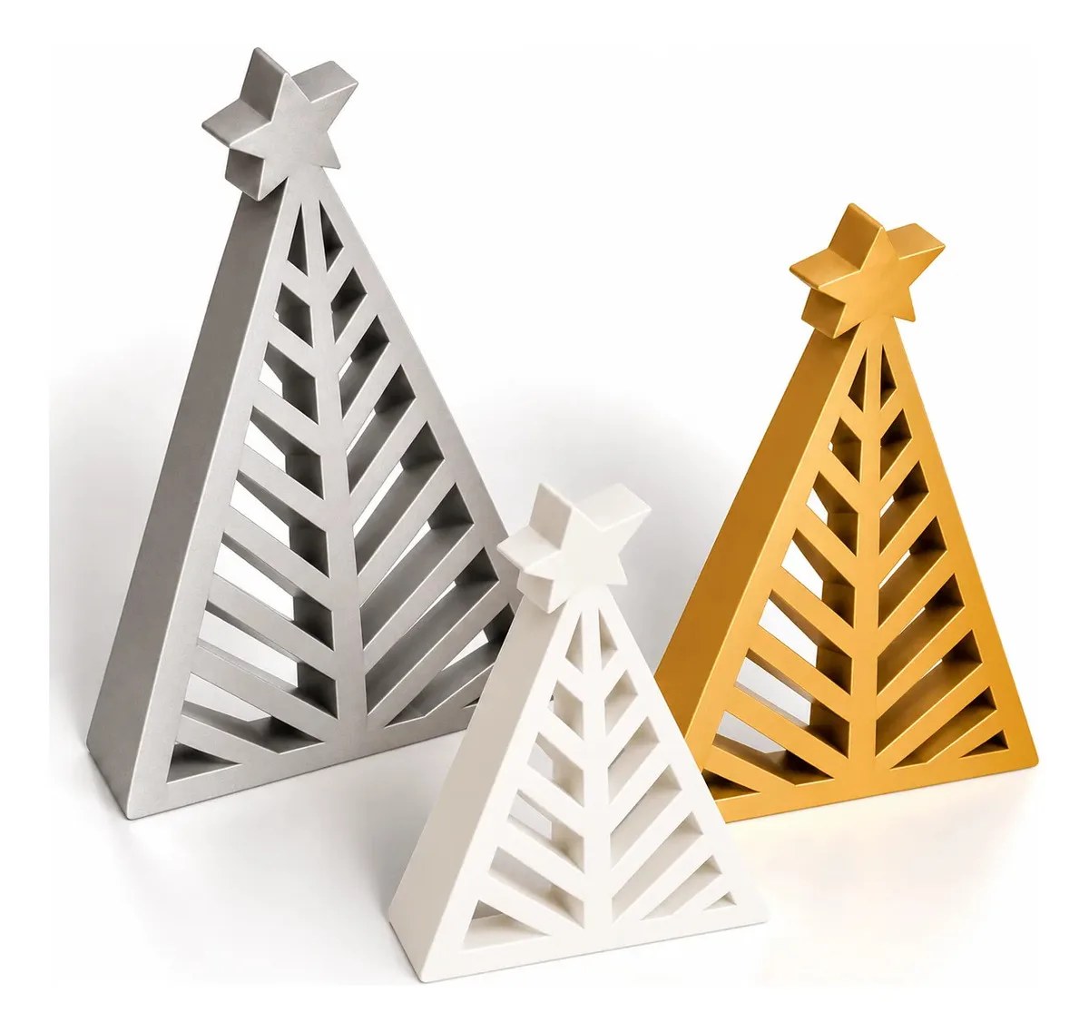 Set De 3 Árboles De Navidad Decorativos Modeno Packx3