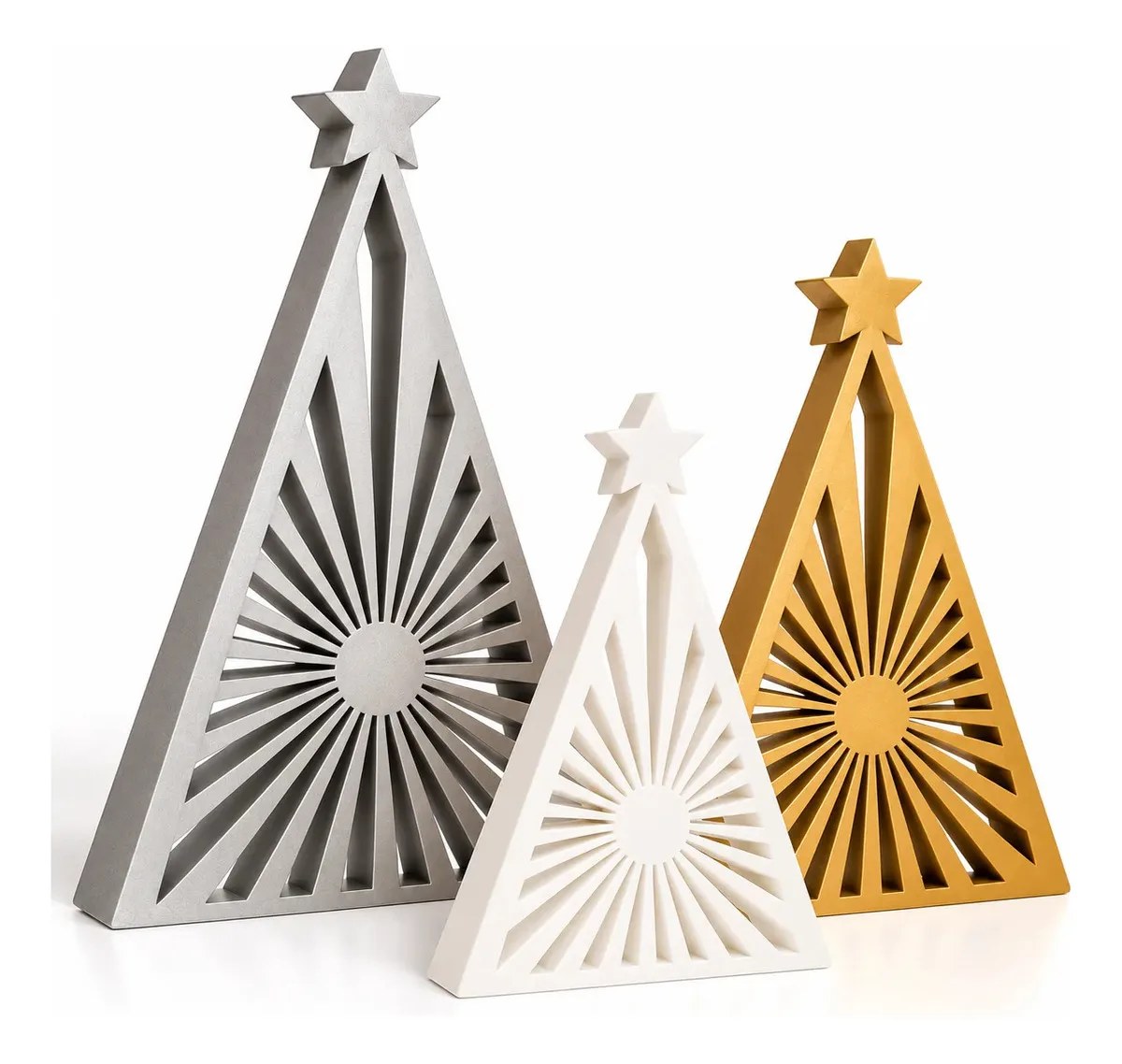 Set De 3 Árboles De Navidad Decorativos Modeno Packx3