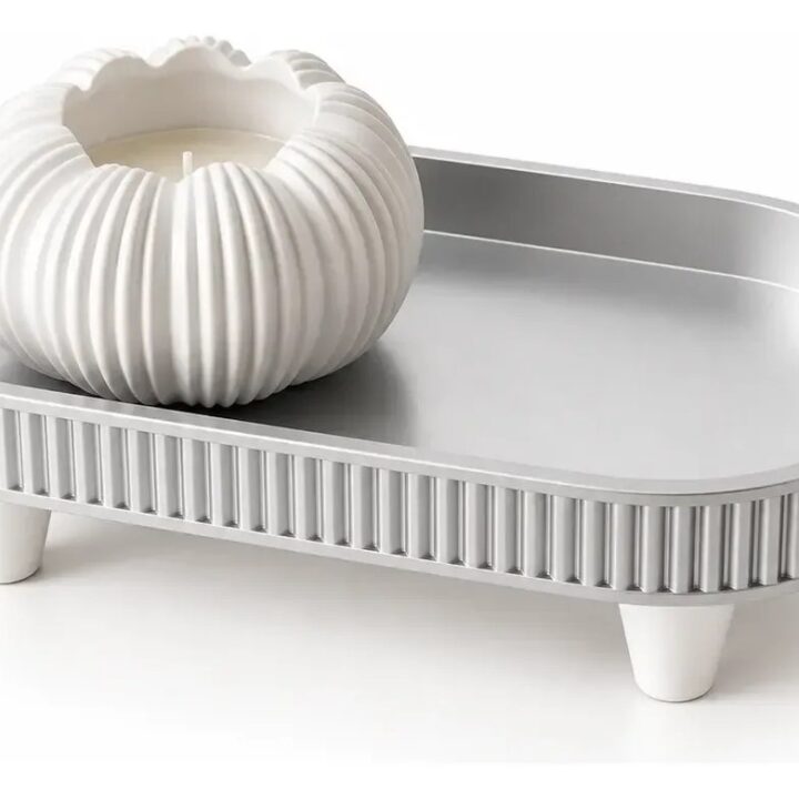 Bandeja + Vela Organizadora Decorativa Con Patas Minimalista