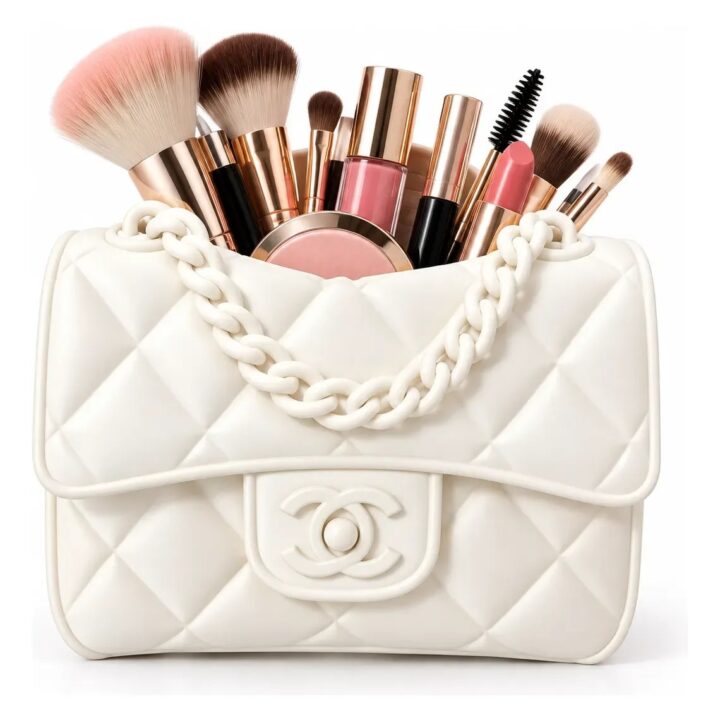 Organizador De Maquillaje Cosméticos Tipo Cartera Chanel