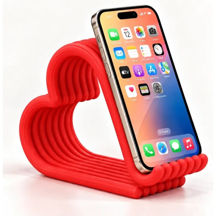 Soporte Love Base Porta Para Celular De Escritorio 3dmaam